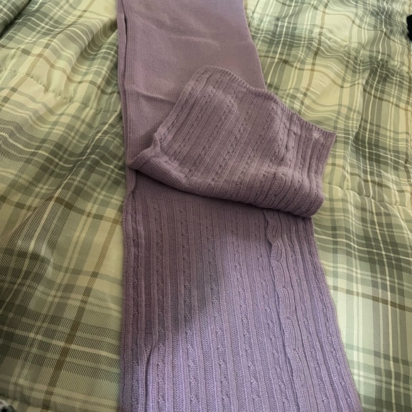 NWOT-Ralph Lauren lavender/purple matching SCARF & GLOVE Set - Picture 3 of 7